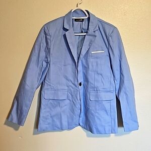 Vibrant light blue Lars Amadeus sz. S blazer NWT. Sport coat